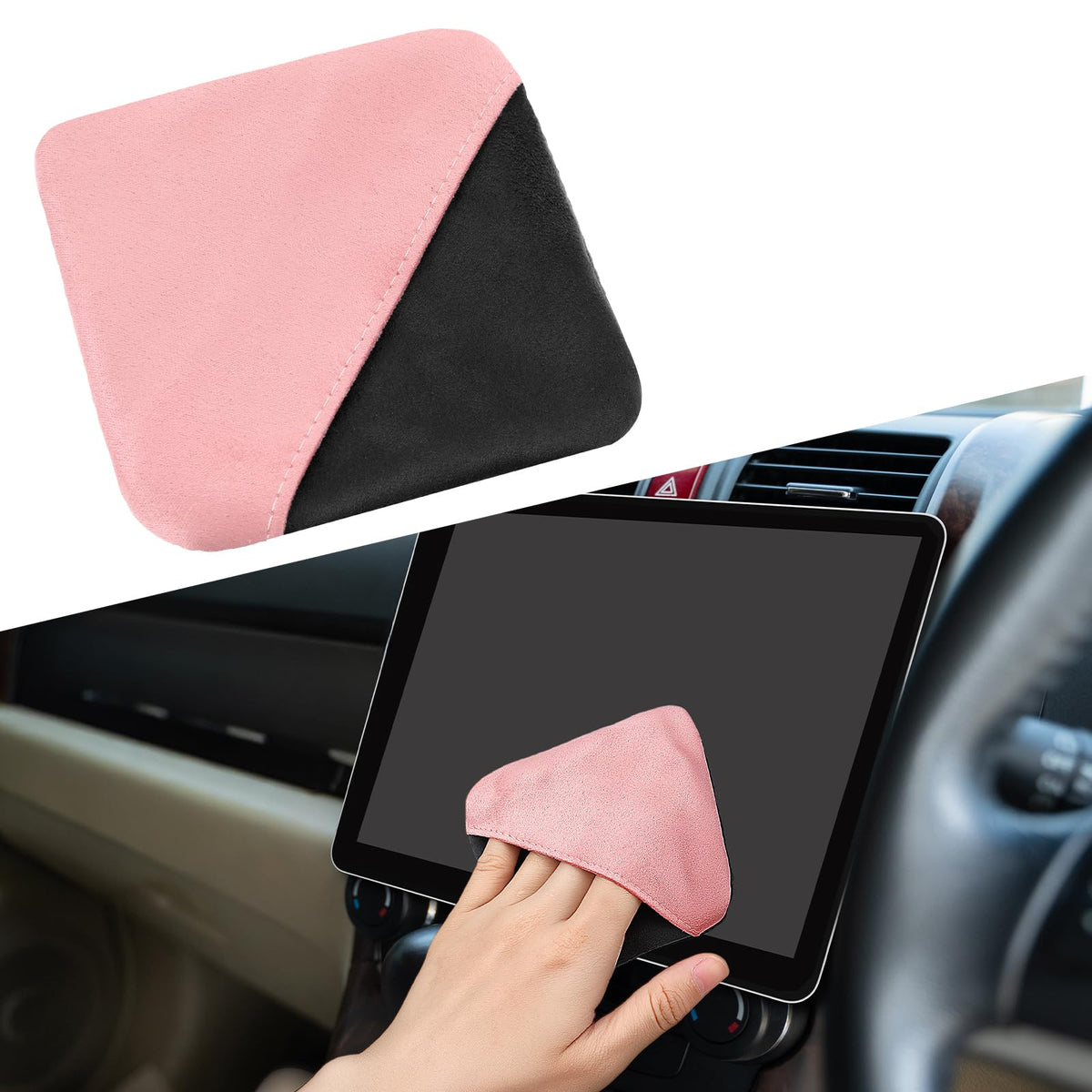 Anti-fog cloth car microfibre pink microfibre cloths