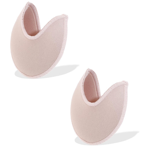 Ballet Dance Toe Pads Non-Slip Breathable Toe Protector for Pointe Shoes Soft and Comfortable Toe Covers for Women Dancer High Heels (Skin Color)(Short)