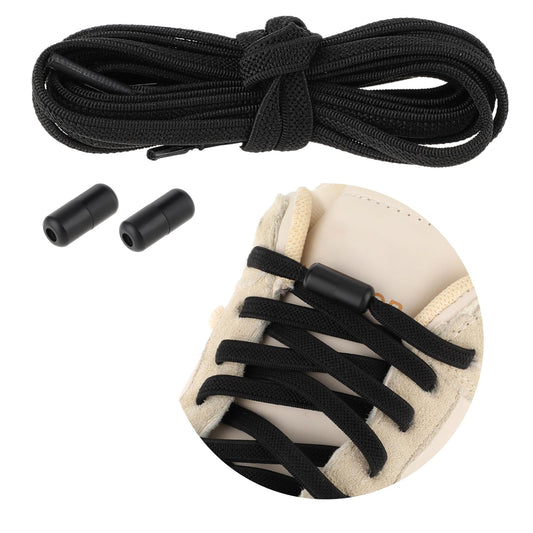 Elastic Laces for Trainers No Tie Shoe Laces with Metal Buckles Flat Shoe Laces for All Kids and Adults Tieless Shoelaces Adjustable Boot Laces Shoe Stretch for School Walking Hiking Formal Shoes