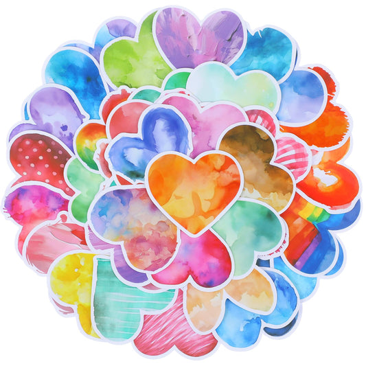 100Pcs Love Stickers Funky Heart Stickers for Scrapbooking Valentine's Day Stickers Love Hearts Graffiti Decorative Stickers for Journaling Laptop Scrapbook Water Bottles