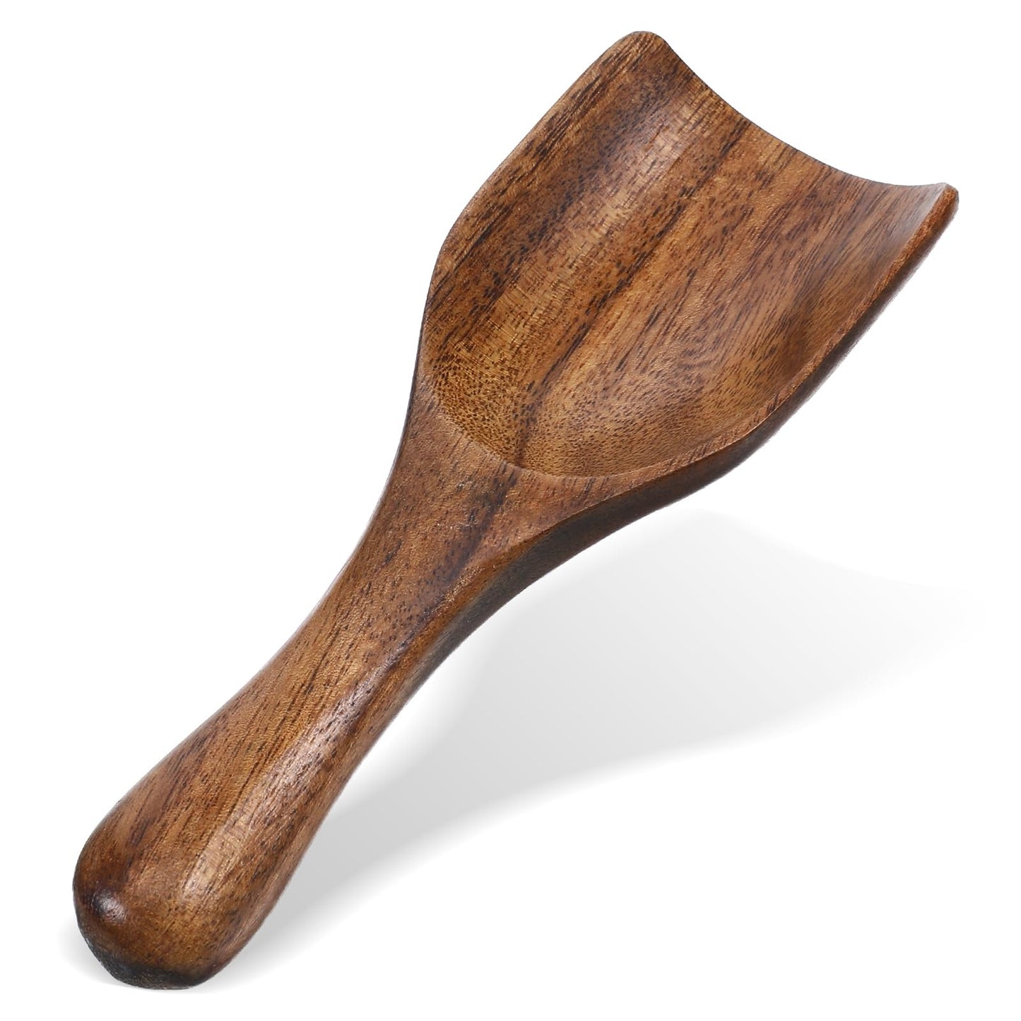 Wooden Coffee Scoop, 4.37 Inch Ground Coffee Scoop Small Wooden Bath Salt Spoons for Jars Canisters Tea Sugar Bath Salts Laundry Detergent