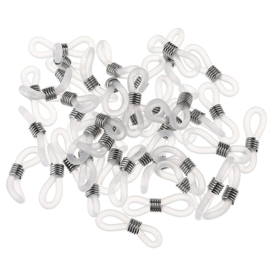Lusofie 200 Pcs Eyeglass Chain Ends Glasses Chain Rubber Loops Adjustable Eyeglasses Chain Ends Glasses Retainer Strap for Eyeglasses Sunglasses