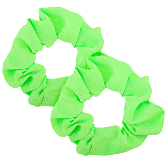 Lusofie 2Pcs Green Scrunchie Solid Colors Hair Ties Elastics Green Scrunchy Hair Scrunchies Hair Accessories for Women and Girls