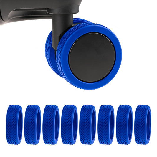 8 Pcs Luggage Wheel Covers Silicone Suitcase Wheel Covers Durable and Reduce Noise Luggage Wheel Protector Covers for Luggage Suitcase
