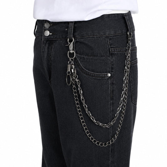 Gemoioio Punk Skeleton Pants Chain – Heavy Duty Jean Pocket Chain