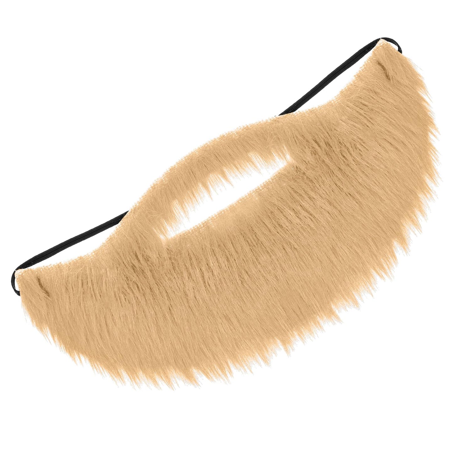 Fake Mustache Fake Beard Costume Elastic Mexican Pirate Detective Mustache for Disguise Male Makeup Halloween Christmas Fiesta Masquerade Party Cosplay(Khaki)