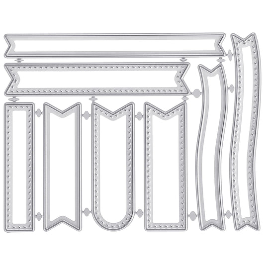 Backgrounds Frame Die Cuts for Card Making, Frame Metal Cutting Dies DIY Album Card Making Decor Paper Craft Background Embossing Stencils for Party Wedding Decorations