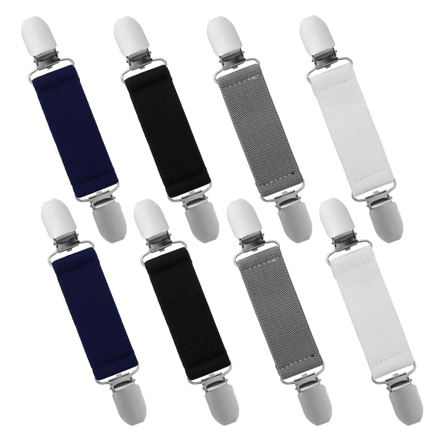 Yolev 8 Pieces Dresses Shawl Clip Retro Sweater Collar Clips Retro Cardigan Clip Stainless Steel Elastic Clip For Men And Women