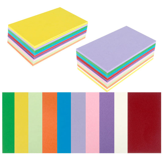 100 Pack Thick Coloured Card Stock Paper Blank Colored CardStock Printer Paper Heavy Scrapbook Cardstock Colorful Card Paper for Cards Making DIY Crafts Pastel Construction Paper for Kids Adults