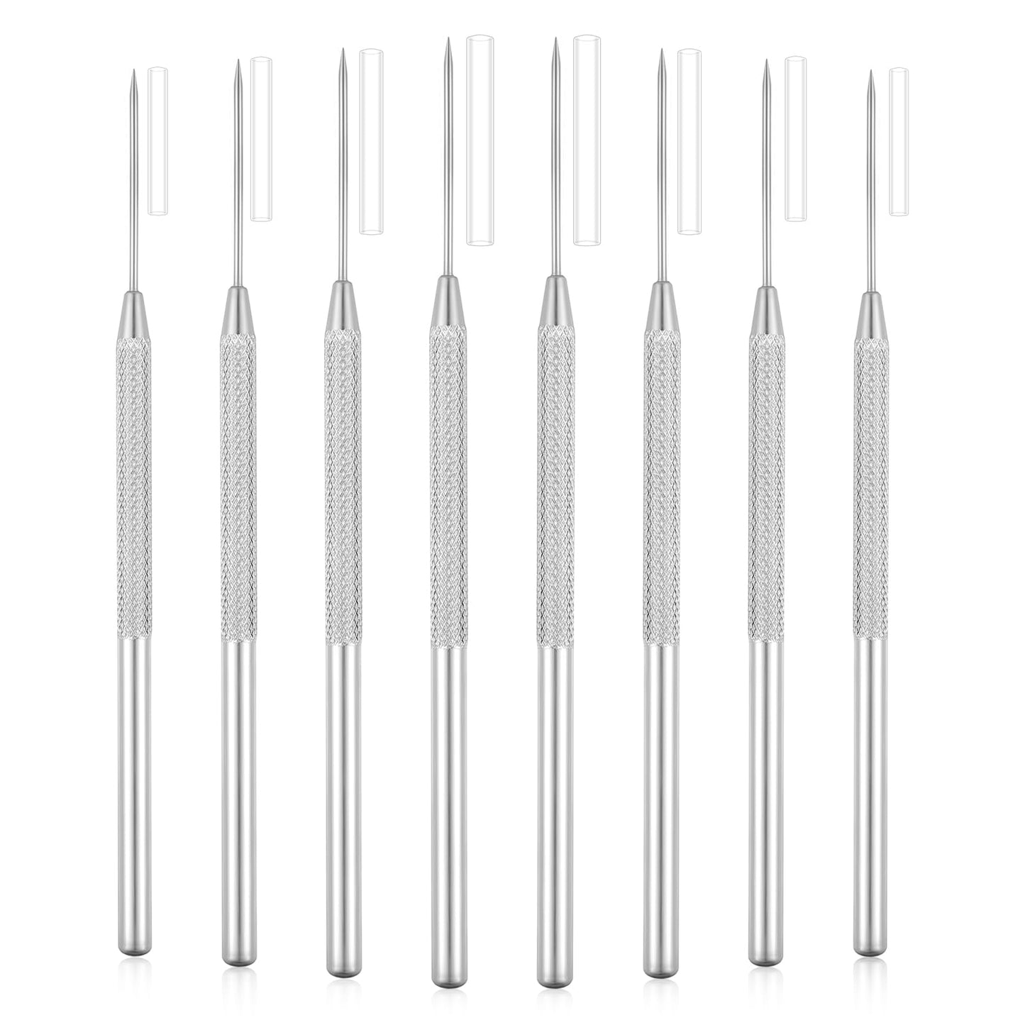 8Pcs Clay Needle Tools Ceramic Needle Metal Needle Tools for Polymer Clay Detail Modeling Clay Tool Kit