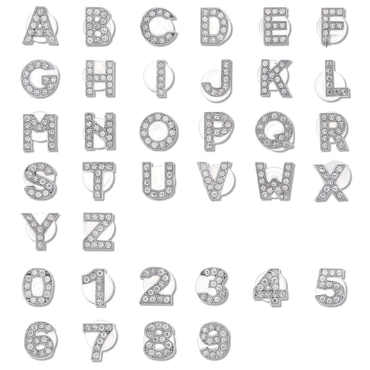 Lusofie 36pcs Letters Numbers Shoe Charms, letters A-Z Letters & 0-9# Numbers Clog Charms DIY Shoes Pins for Boy Girl Teens Men Women and Adults