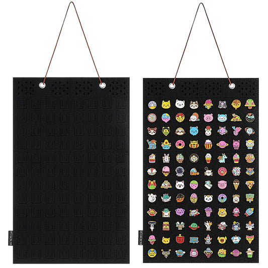 HaiFafafaing 96 Slots Hanging Brooch Pin Organizer - Felt Pin Display Board - Enamel Collection Brooch Pins Organizer