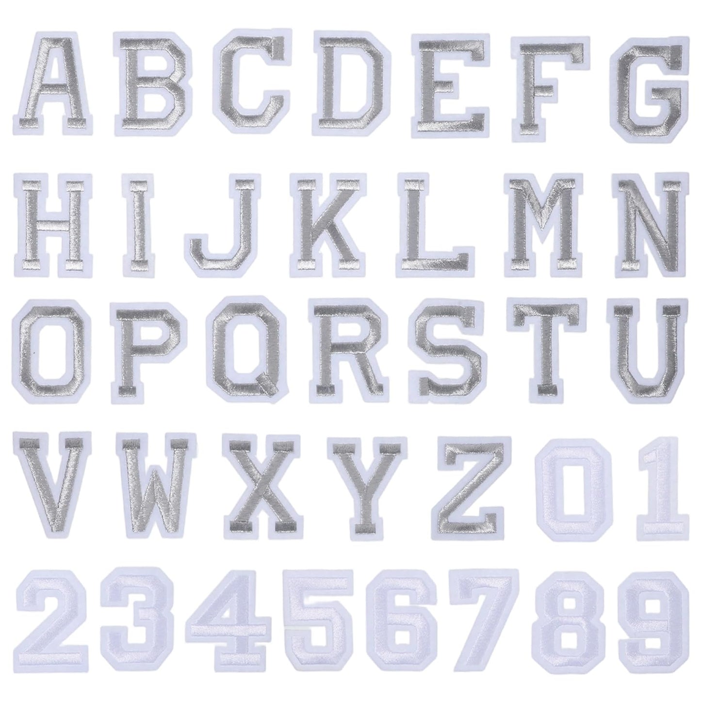 108Pcs Iron On Letters and Numbers Patches A-Z & 0-9 Embroidered Patch
