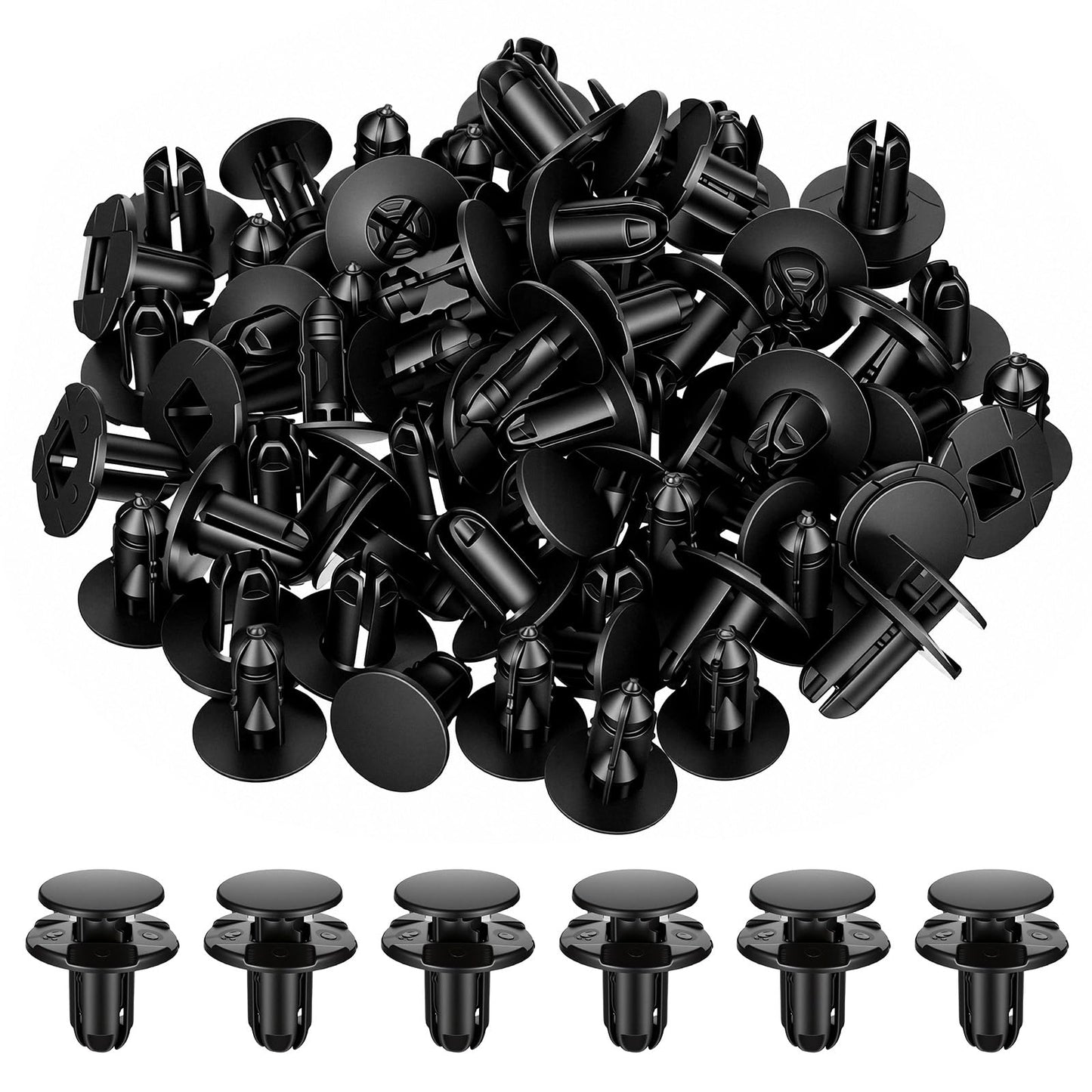 40Pcs Car Bumper Clips Plastic Push Rivets Bumper Retainer Clips