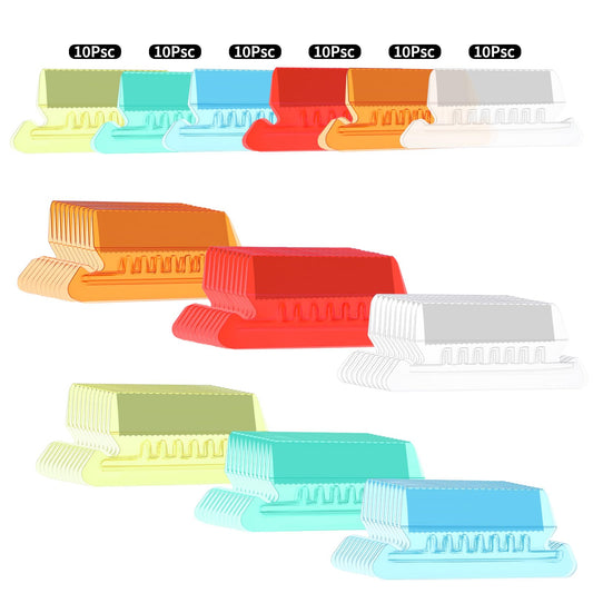 60 pcs Hanging File Folder Tabs and Inserts with 120 Colourful Plastic Labels for Easy-to-Read File Identification