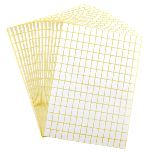 White Labels Stickers 2940Pcs Tiny Price Tags Stickers 0.35 x 0.5 Inch Mailing Address Labels for Containers Jars Boxes Office Kitchen