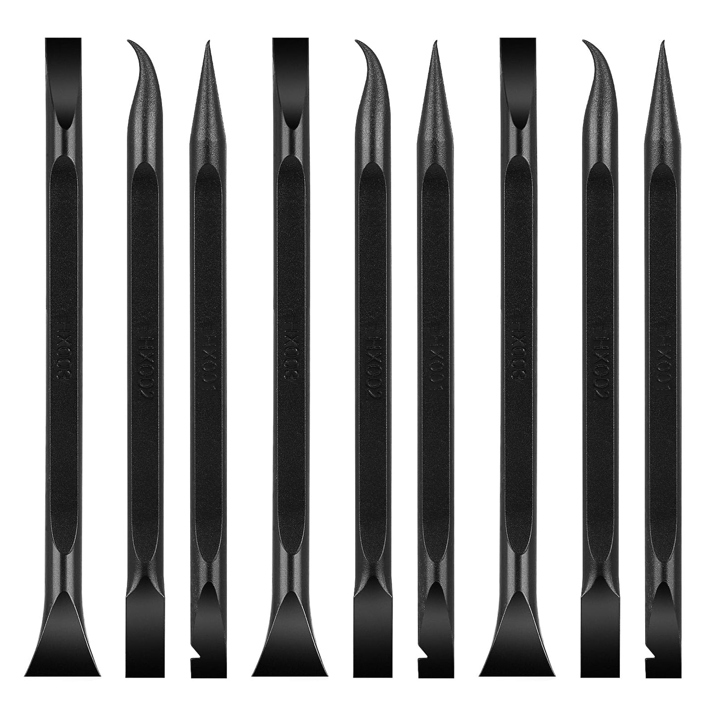 Lusofie 9PCS Carbon Fiber Plastic Scraper Paint Scraper Tool Silicone Remover Tool Plastic Non Scratch Lottery Ticket for Narrow Spaces Gaps Clean Stickers Paint Remover Phone Repair DIY Creation