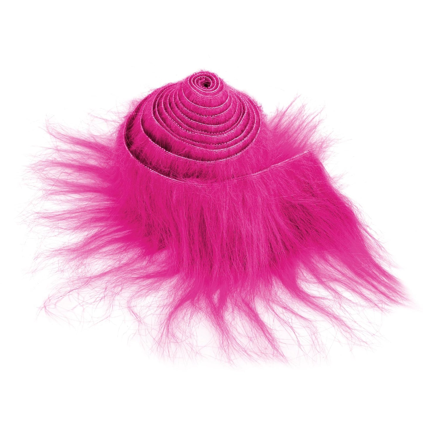 Shaggy Plush Faux Fur Fabric Precut Strips 2x60inch Hot Pink Fur Fluffy Fuzzy Craft Fur for Gnomes Beard Santa Claus Hair Dwarf Cosplay Costume DIY Craft Christmas Decoration