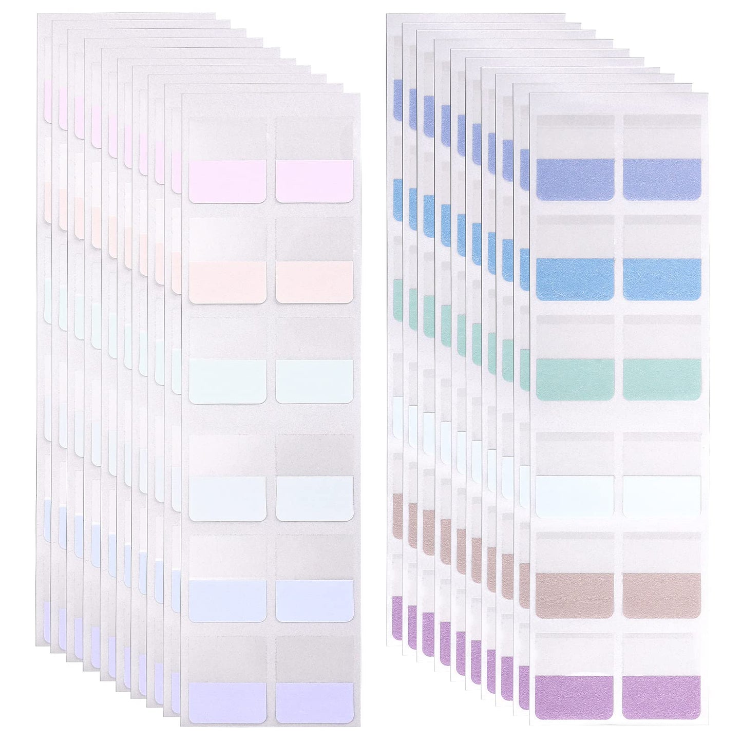 Lusofie 240Pcs Sticky Tabs Index Tabs Self Adhesive Page Markers Book Tabs Writable Sticky Tape Flags for Books Notebooks Binders Filer Folder(12 Colors, 1 Inch)