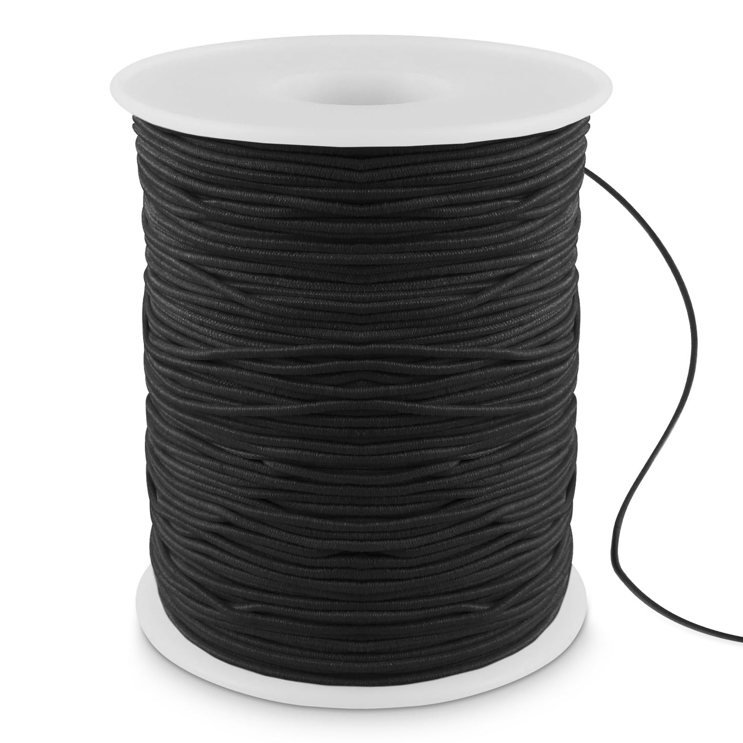 1 Rolls 100m Black Elastic Beading Thread 1 mm Elastic for Bracelet Making Stretchy Braided String Beading & Jewelry Making Elastic String Craft Nylon Cord for DIY Jewellery Bracelet Necklaces Making