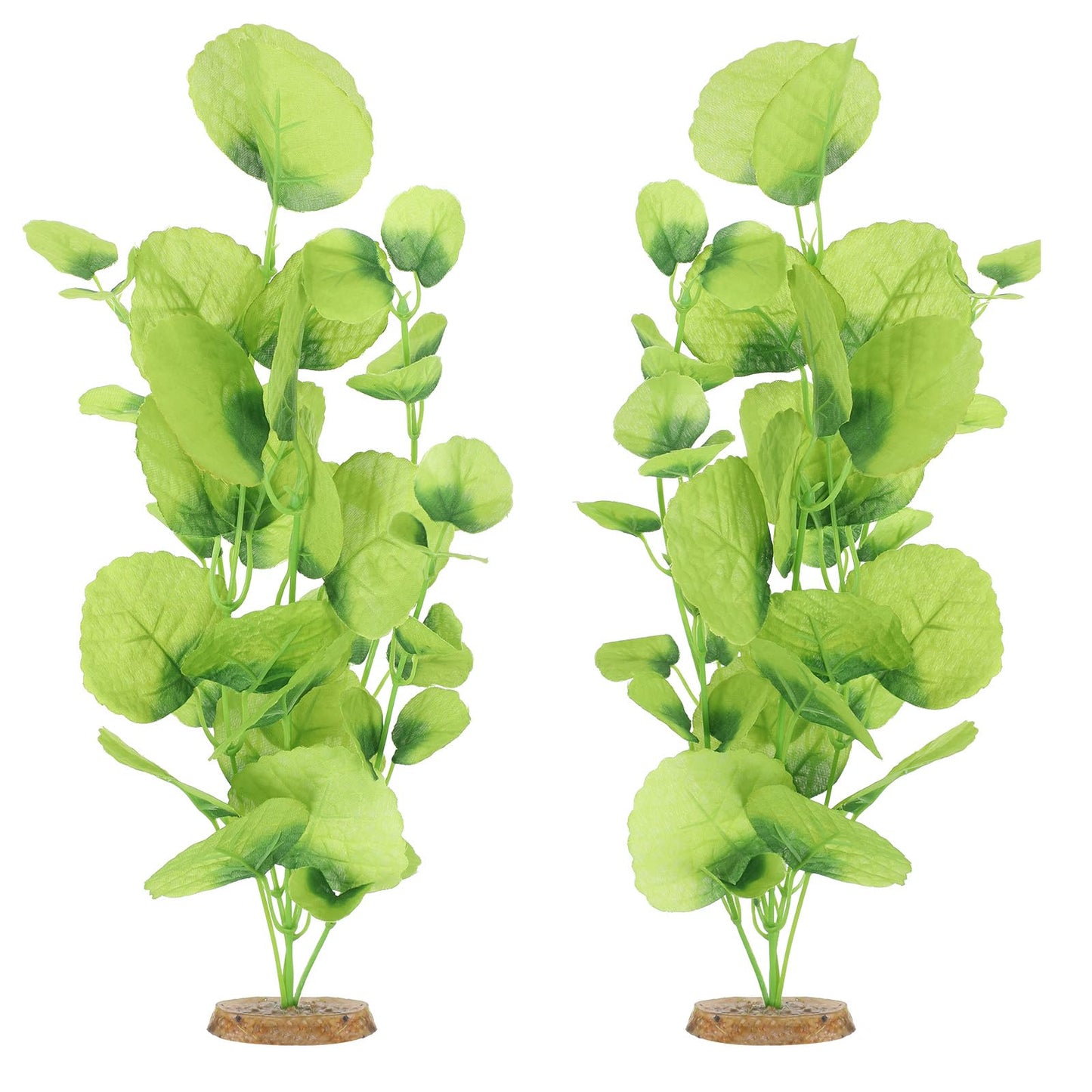 Ziuohaa 2 Pack 14 Inch Silk Aquarium Plants for Small Tank for betta fish
