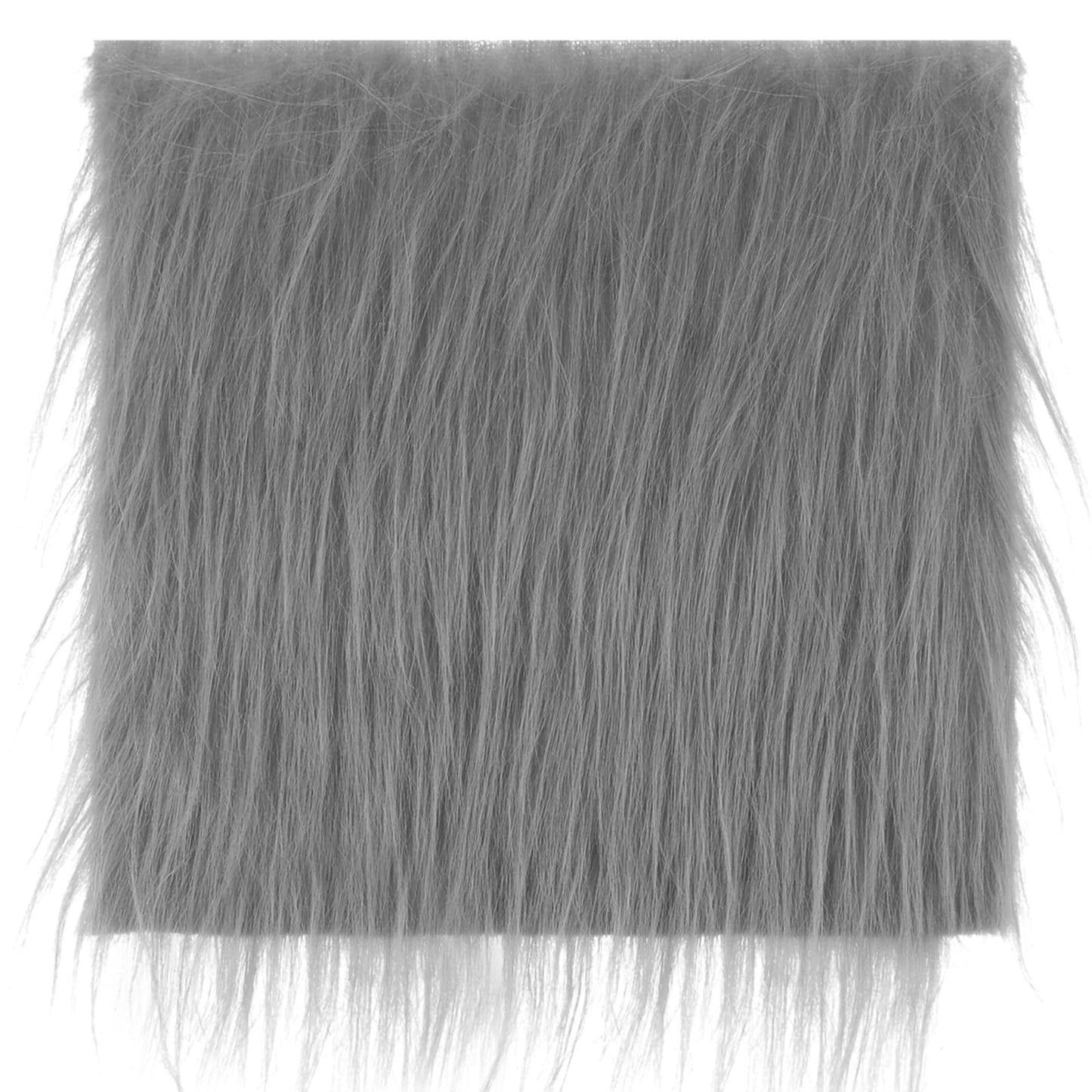 Lusofie Faux Fur Fabric 20×20 Inches Grey Fur Fabric Plush Grey Faux Fur Fabric Square Patch for Crafts Gnomes Costume Camera Floor Decoration Mats