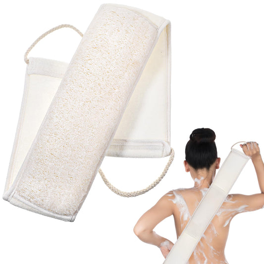 Loofah Back Scrubber Exfoliating Back Scrubber for Shower,Loofah Wash Cloth with Handle,Bath Loofah Sponges Shower Back Scrubber for Women Men, to Clean Your Body Deeply, Invigorate Your Skin