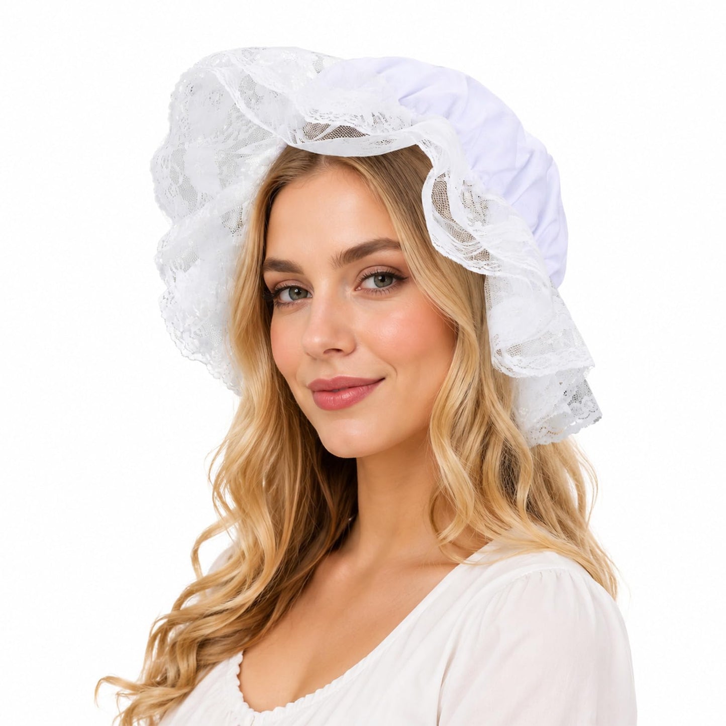 Yykazqe Amish Bonnet, Colonial Bonnet, Colonial Peasant Amish Bonnets