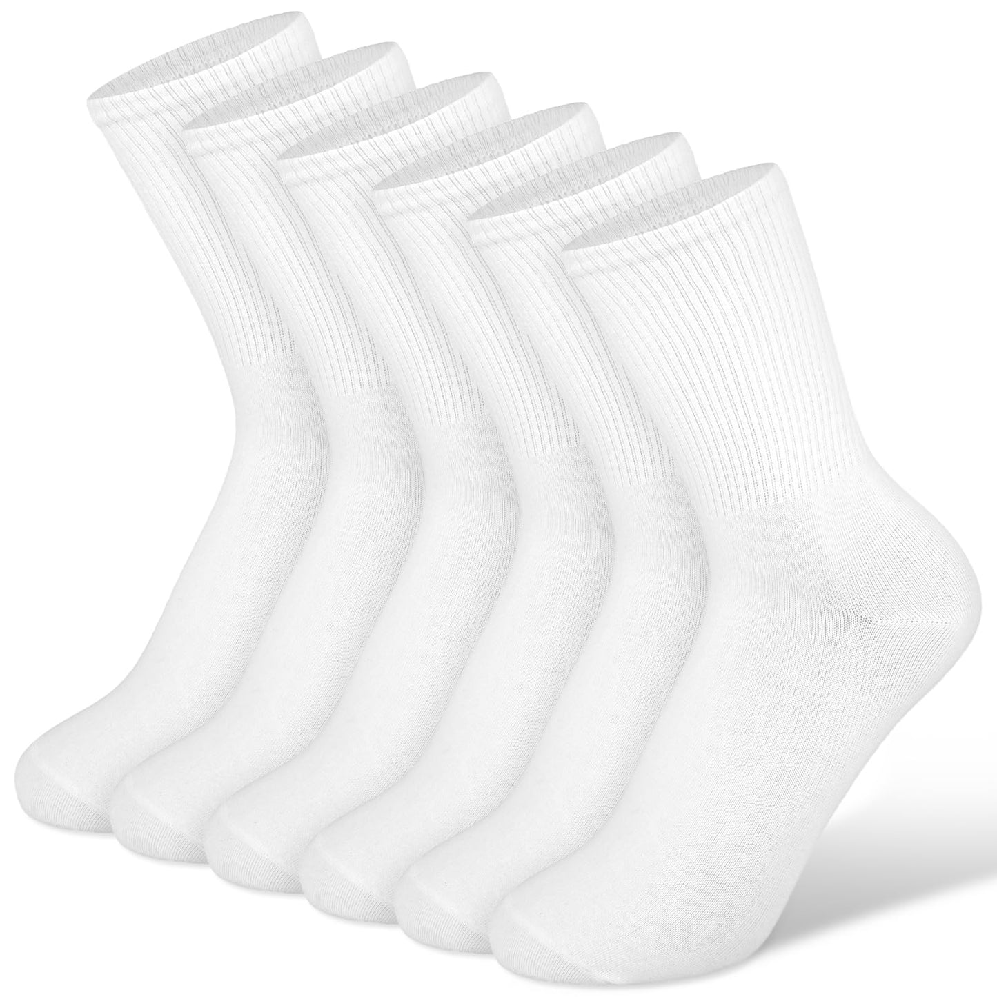 Women Crew Socks 3 Pack Premium Soft Calf Socks LightWeight Thin Cotton Long Socks for Women Men Size 6-10