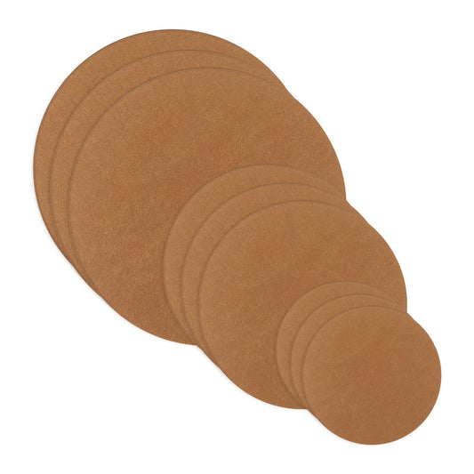 6Pcs Plant Coasters Round Felt Plant Mat Reversible Fabric Coaster Mat 4/6/8 inch Waterproof Plant Pot Saucers for Gardening,Indoor and Outdoor Pots,DIY Craft Supplies(Brown)