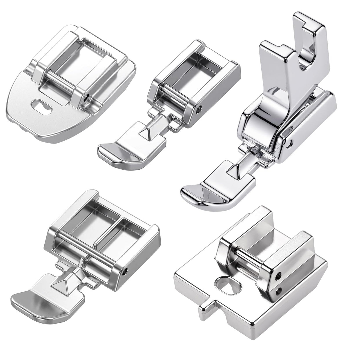 5Pc Invisible Zipper Foot Sewing Machine Presser Feet Overlock Presser Foot