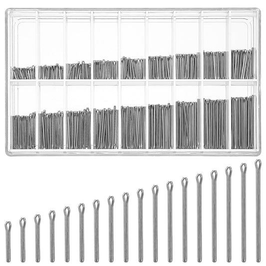 Tucnoeu 360pcs Watch Band Link Cotter Pins 6-23mm Watch Link Cotter Pin Assortment Stainless Steel Watch Bracelet Pin for Watchband Repair