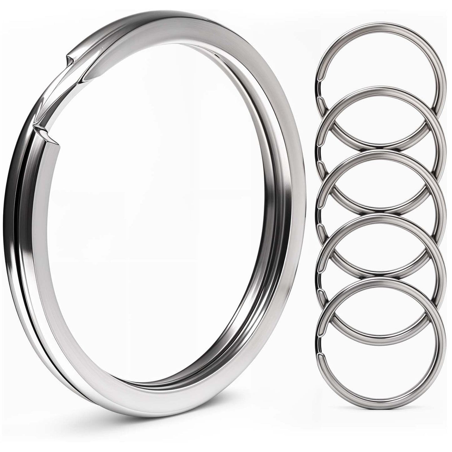 Tucnoeu 150 Pcs Split Ring, Split Key Ring 15mm Iron for Crafts, Keys