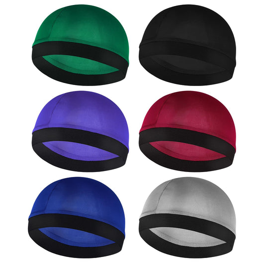 Lusofie 6 Pcs Kids Satin Wave Caps Boo Boo Cap baby Wave Caps Kids Stocking Cap for Boys girls