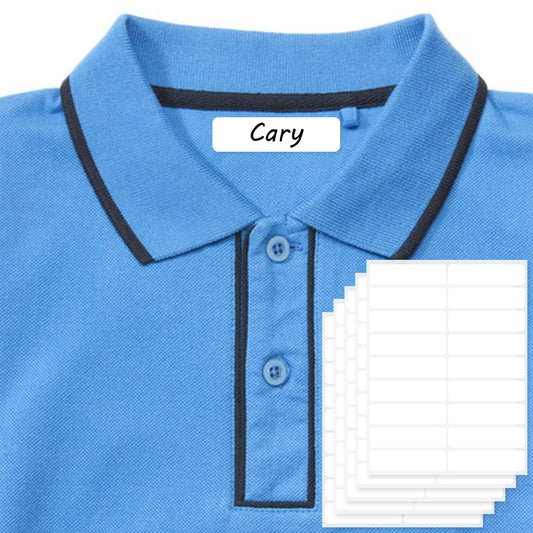 90 Pcs No Iron Fabric Labels for Clothes Self-Stick Name Labels for Kids Clothing Size Labels Writable Personalized Clothing Name Tags Stickers for Daycare School Nursing Home Laundry Supply