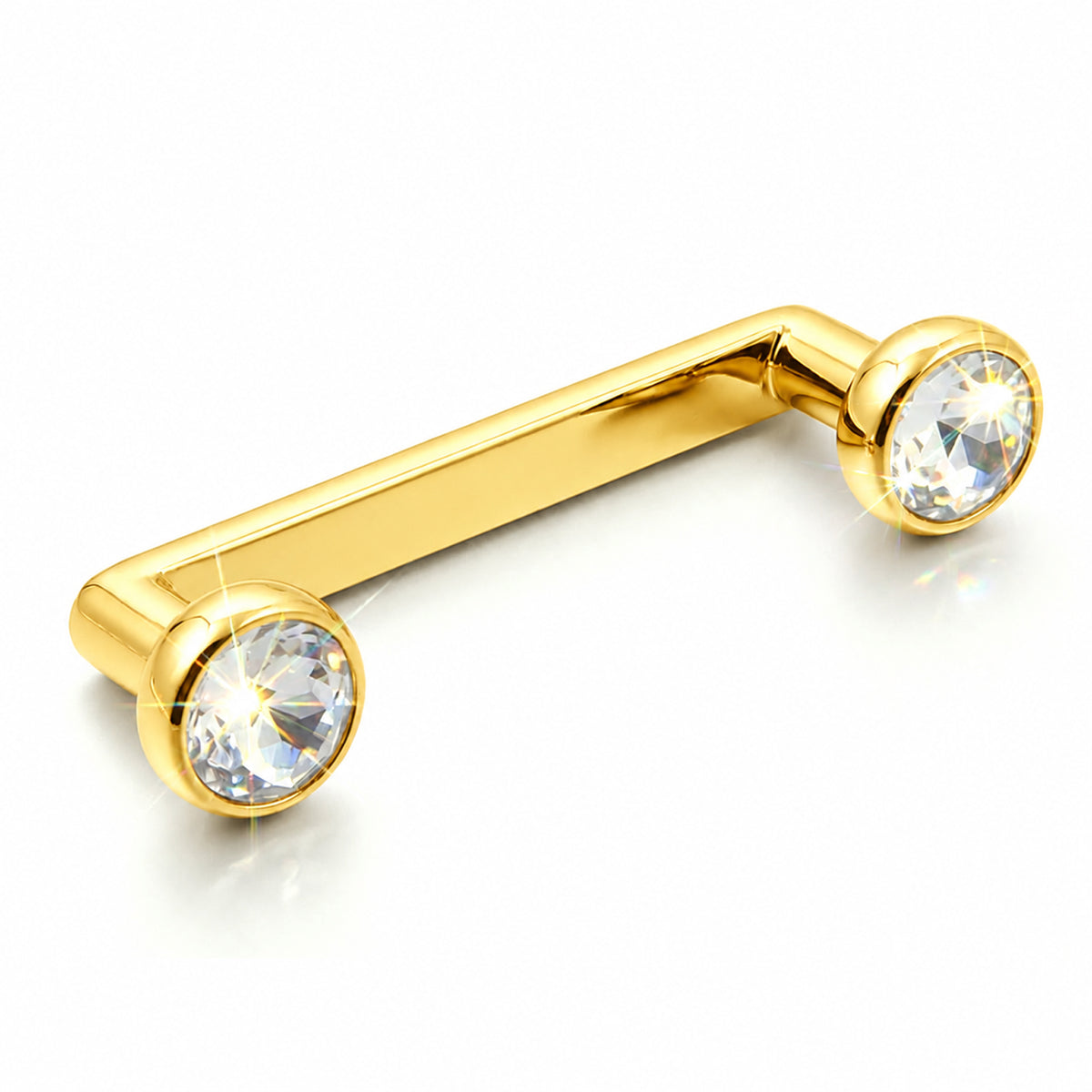 14G Titanium Surface Piercing Jewelry Internally Threaded Tragus Staple Bar