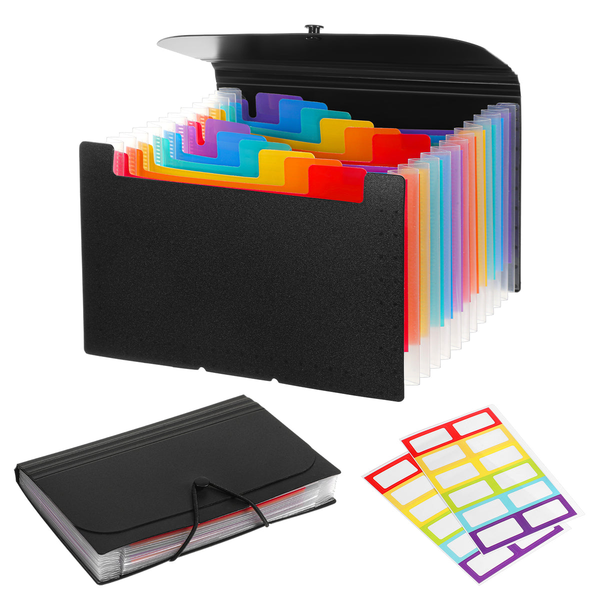 A6 Accordion File Organizer, 13 Pocket Receipt Coupon Organizer
