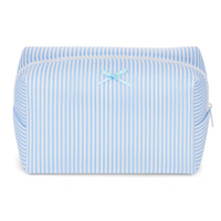 Spacious & Lightweight: Our cute makeup pouch measures 26*18*1.9cm and weighs only 34g, offering ample space for cosmetics, skincare, and toiletries while remaining easy to carry. Durable Polyester Ma