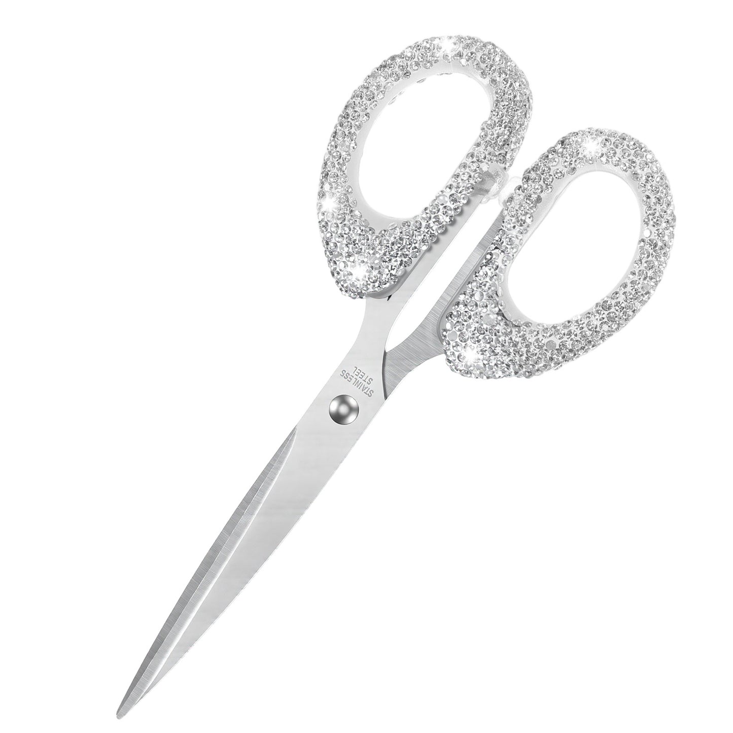 Bling Rhinestone Scissors Stainless Steel Scissors for Crafting, Office, Home, Multi-use Paper Cutting Tool(6.3 Inch)