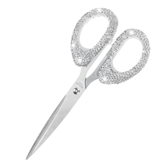 Bling Rhinestone Scissors Stainless Steel Scissors for Crafting, Office, Home, Multi-use Paper Cutting Tool(6.3 Inch)