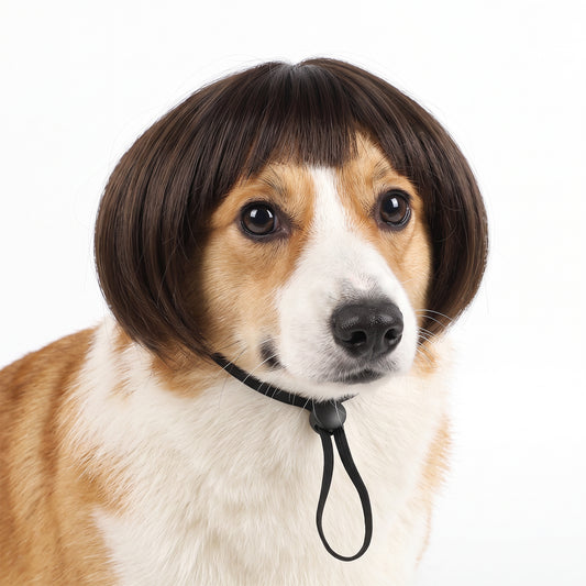 Funny Dog Wig, Trimmable Pet Costume Wig for Small Medium Large Dogs