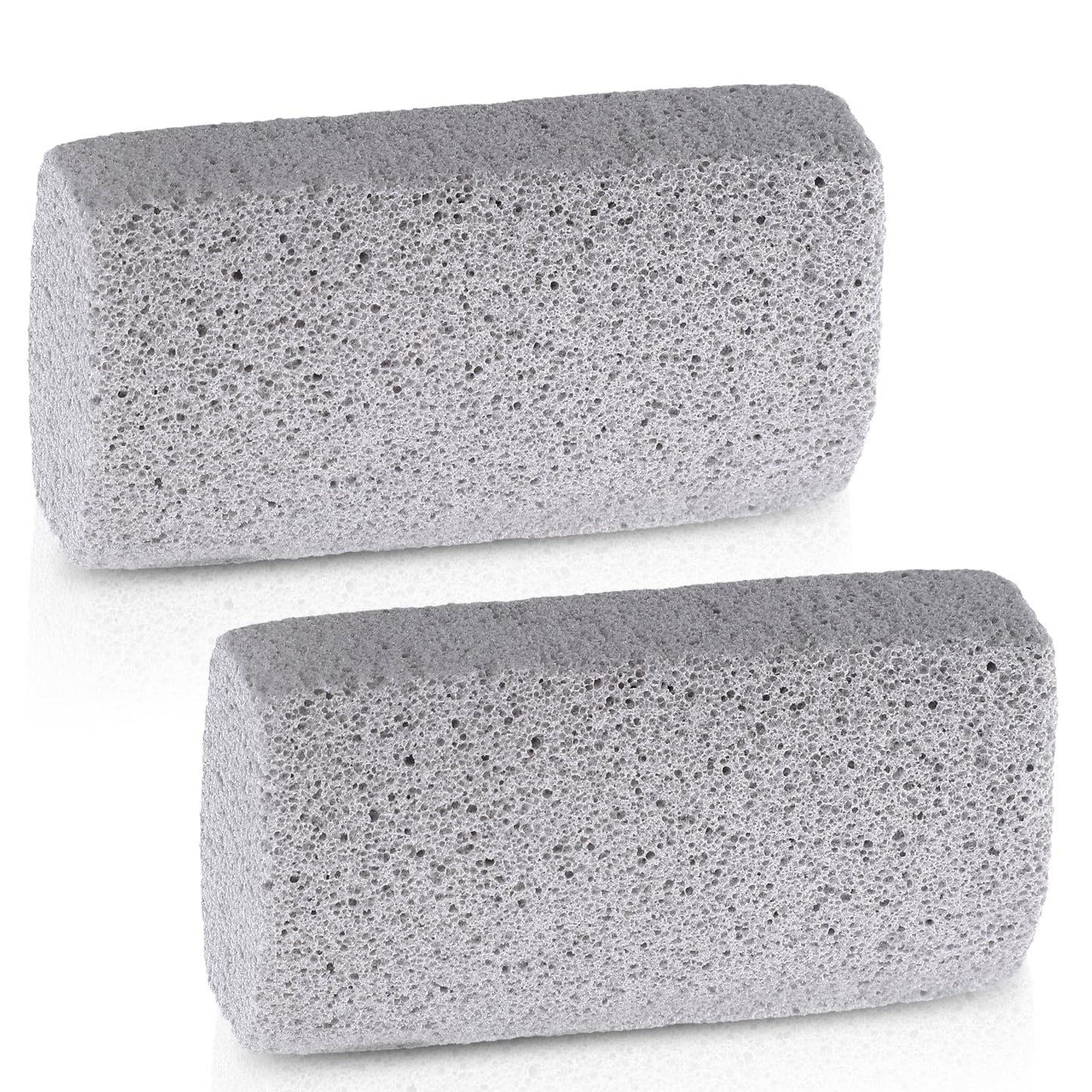 Ziuohaa 2 Pcs Pet Hair Remover Pumice Stone - pet Hair Removal Tool for Dog Cat Fur Cleaning for Car Interior Couch Furniture Carpet Bedding - Grey Pet Fur Stone 3.94 x 1.97 x 1.38 in