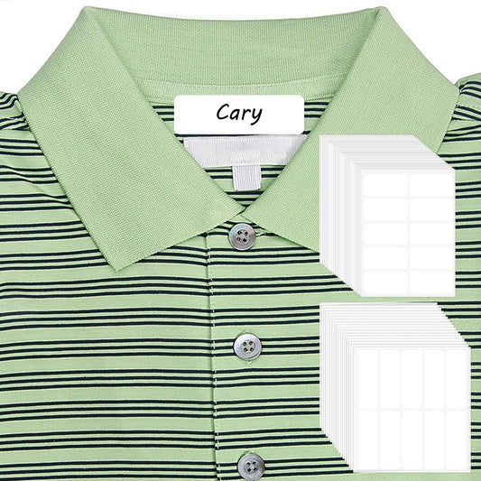 100Pcs Fabric Labels for Clothes Washable Clothing Labels for Kids Waterproof Iron On Name Tags for Clothing Writable Personalized Name Labels Adhesive Laundry Stickers Labels for Nursing Home Daycare