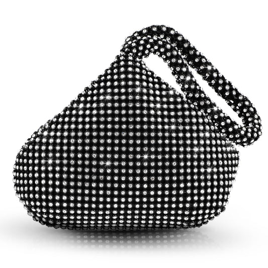 Rhinestone Evening Bag for Women Glitter Sparkly Clutch Purses Bling Wedding Handbags for Prom Party Wedding Engagement