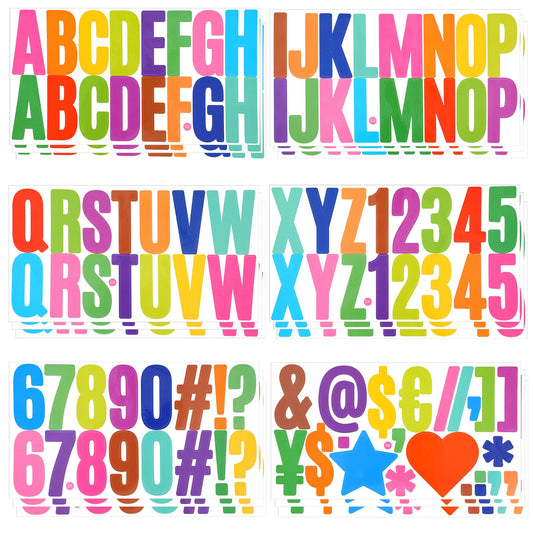 Lusofie 300Pcs Large Alphabet Stickers 2 Inch Self-Adhesive Letter Stickers Stick on Letters and Symbol Vinyl Letter Stickers for Classroom Wall Crafts Mailbox