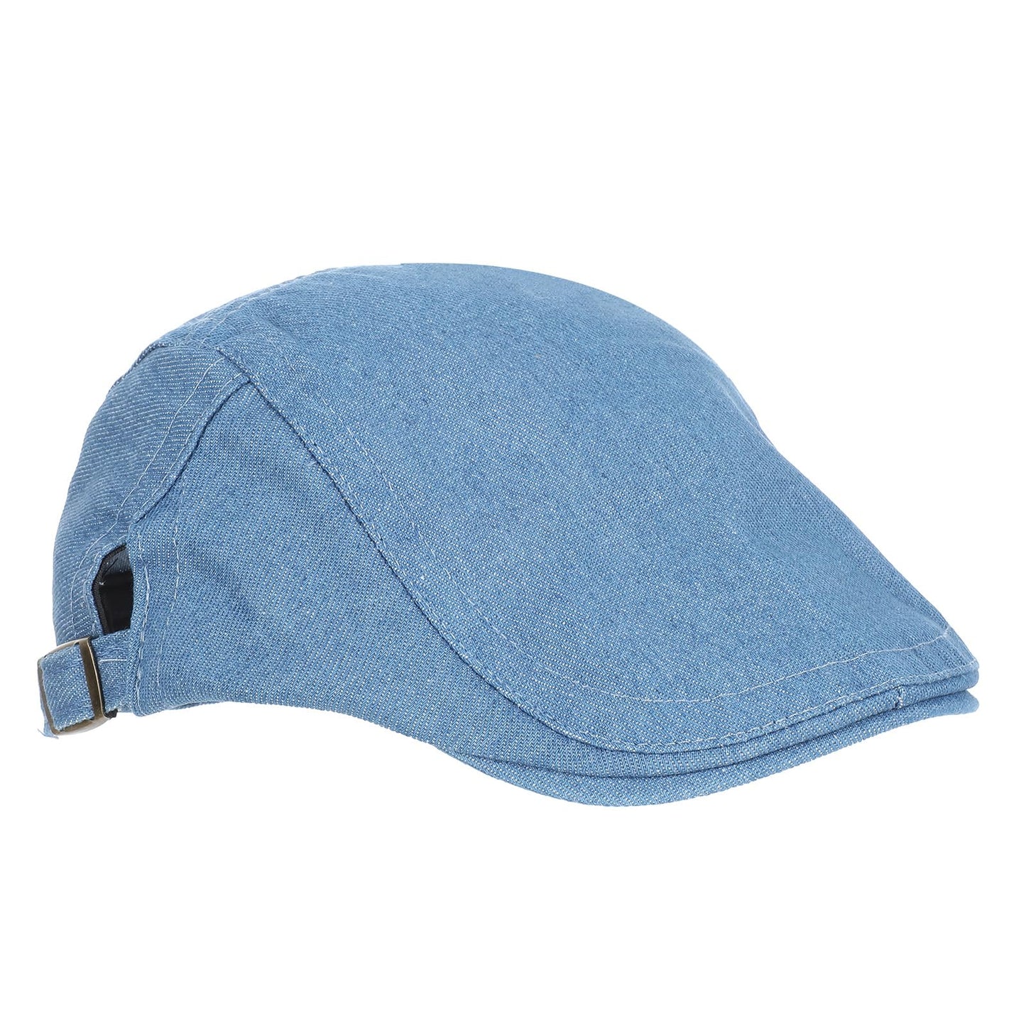 Newsboy Hats for Men, Cotton Adjustable Denim Hat for Men(Blue,Denim blue)