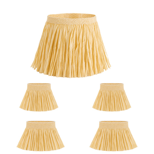 Dimioaoa 5Pcs Scarecrow costume Include Raffia Scarecrow Straw Kit and Hat