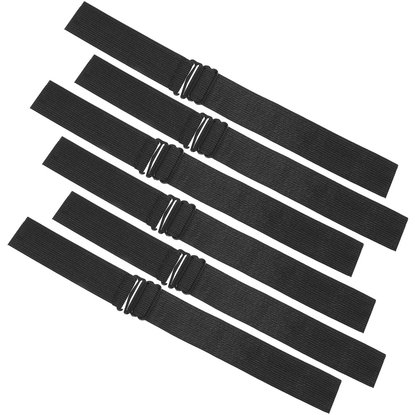 6 Pcs Elastic Bands for Wig Black Adjustable Wig Band No Slip Elastic Band for Making Removable Edge (1x12inch)