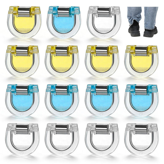 Gemoioio 15Pcs Hem Clips for Pants, Pants Clips for Length, Adjustable No Slip Clothing Clip Cuff & Sleeve Holders, Instant Shortener Tightener for Jeans, Trousers, Dress Pant Shirts(Multicolored)
