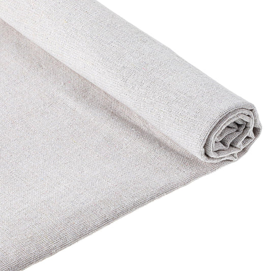 Linen Fabric Plain Solid Color Cloth 62.9 x 7.8 Inch Linen Embroidery Fabric Unbleached Muslin Linen Fabric Material for Needlework Sewing Bag DIY Craft
